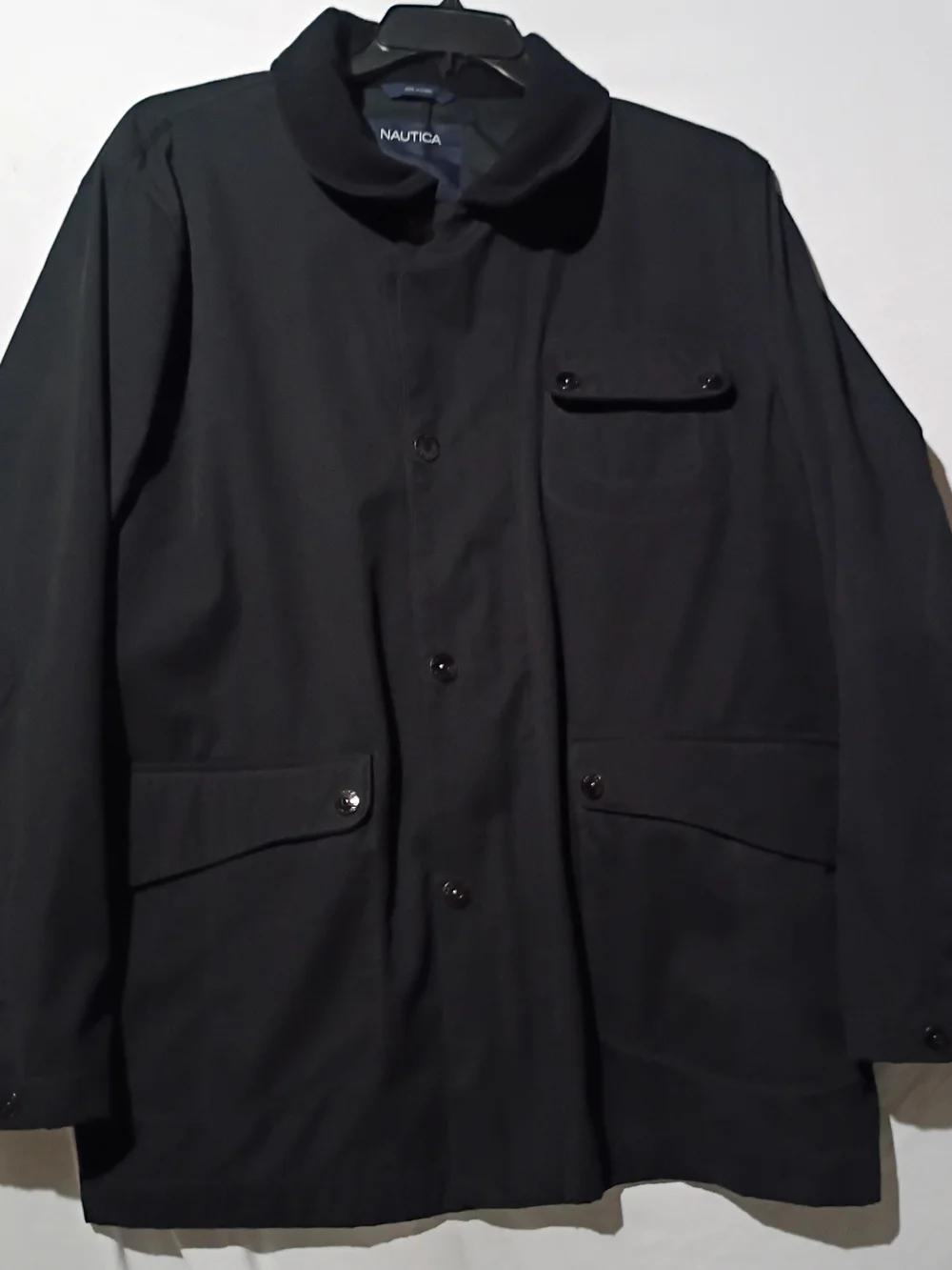 Vintage Nautica Sportswear Black Lightweight  Jacket with Snap Pockets